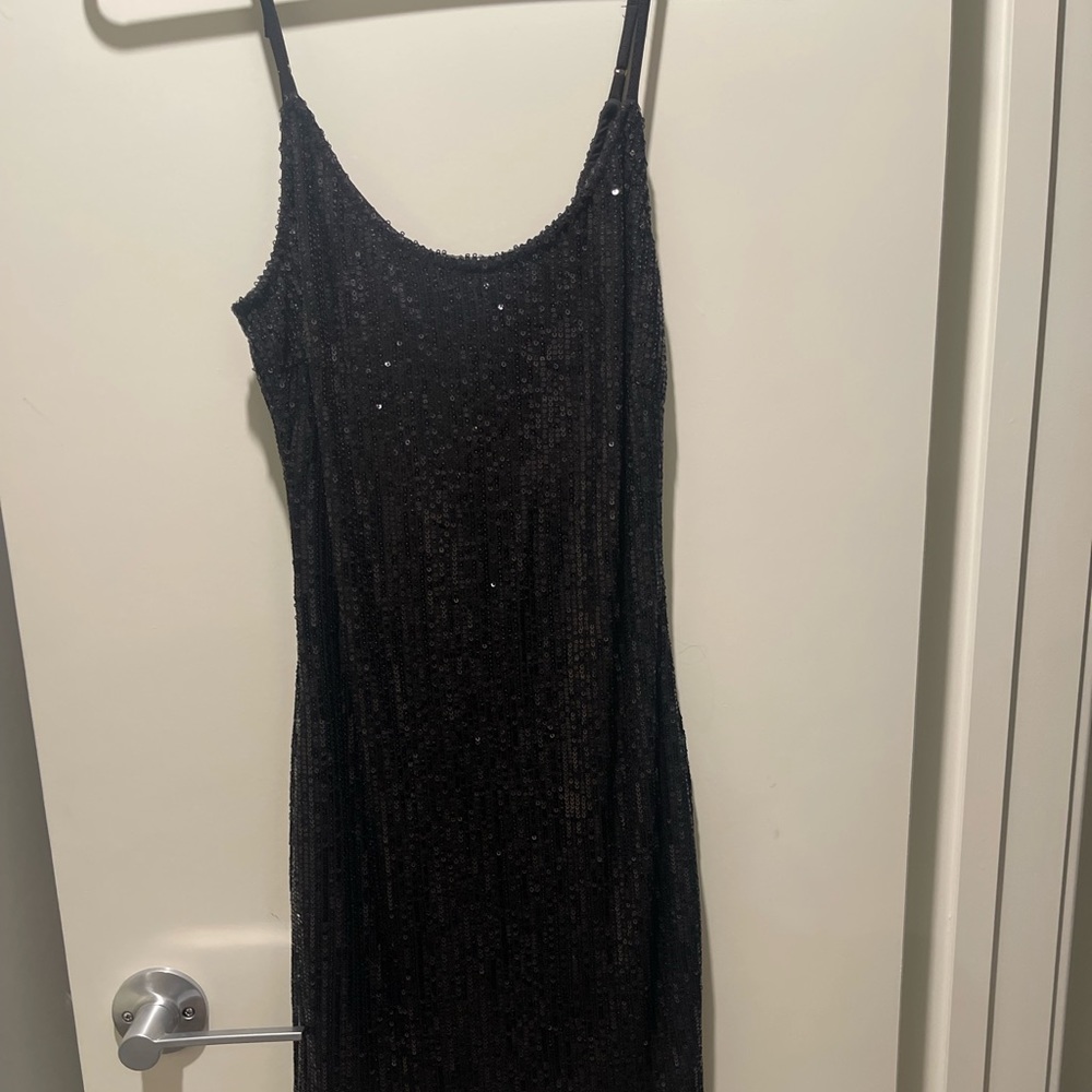 BLACK SPARKLY DRESS